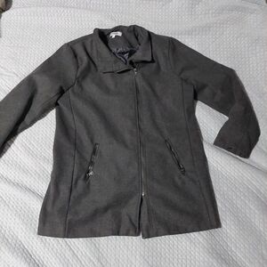 Charlotte Russe Charcoal Trench Coat